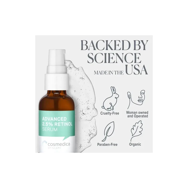 Cosmedica Suero De Retinol 2,5, 1 Onza