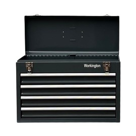 Workington Portable Metal Tool Chest with 4 Drawers, 20" 4-Drawer Tool Chest Cabinet with Ball Bearing Drawer Slides, Steel Tool Storage Box Organizer 4004 Gray