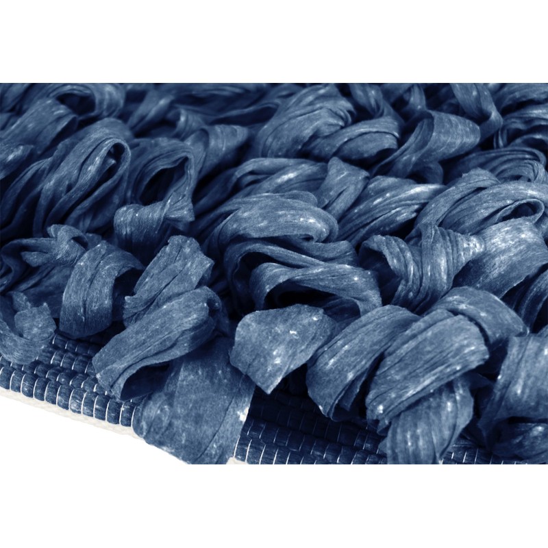 Lashuma Badezimmer Teppich Jeansblau, geeignet für Fußbodenheizung 50x70 cm