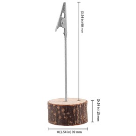 KEILEOHO Pack of 30 Wooden Photo Holders with Clips, Memo Clip Holder Stand, Postcard Holder, Card Stand, Photo Stand with Clip for Postcard, Card, Photo, Wedding, Festival, Party
