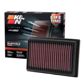 K&N 33-2485 Filtro de Aire del Motor Reutilizable Lavable Compatible con Toyota Citroen Peugeot Hybrid 2012-2018