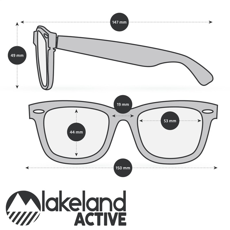 Lakeland Active Keswick Classic Polarized Sunglasses - White