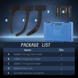 WAYCOJOY 3.6L Camshaft Phaser Timing Chain Lock Tool Kit, Compatible with VW Jeep Chrysler Dodge Grand Cherokee Wrangler 3.6L Pentastar Engine, Replace 10200A 10202A 10369A, Camshaft Holding Tools