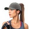 Gisdanchz Women's Performance Adjustable Fit Baseball Cap with Ponytail Hole,