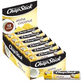 ChapStick Tropical Paradise Collection, Aloha Coconut, 12-Stick Refill Pack