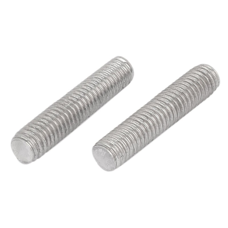 Sourcingmap M6 x 30mm Fully Male Threaded 304 Stainless Steel