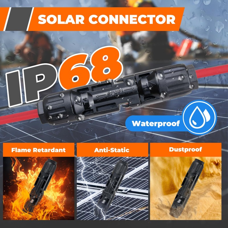 Noxtren 30PCS Solar Crimper Tool Kit - Crimping Tool, Wire