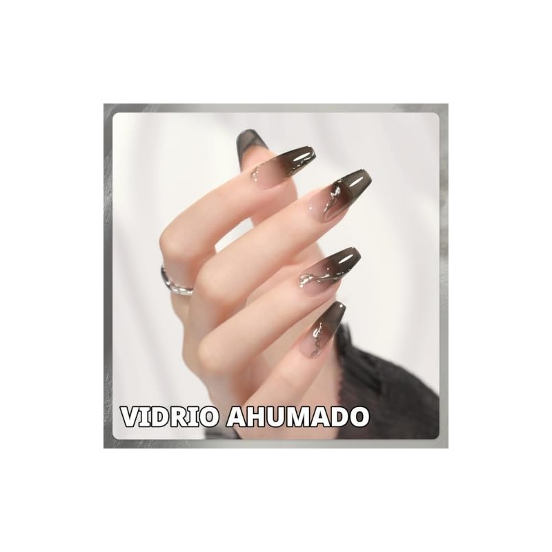 GAOY- Esmalte de uñas en gel Jelly Nude Black, 16