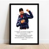LIVERPOOL - JURGEN KLOPP QUOTE - FRAMED ILLUSTRATION PRINT POSTER
