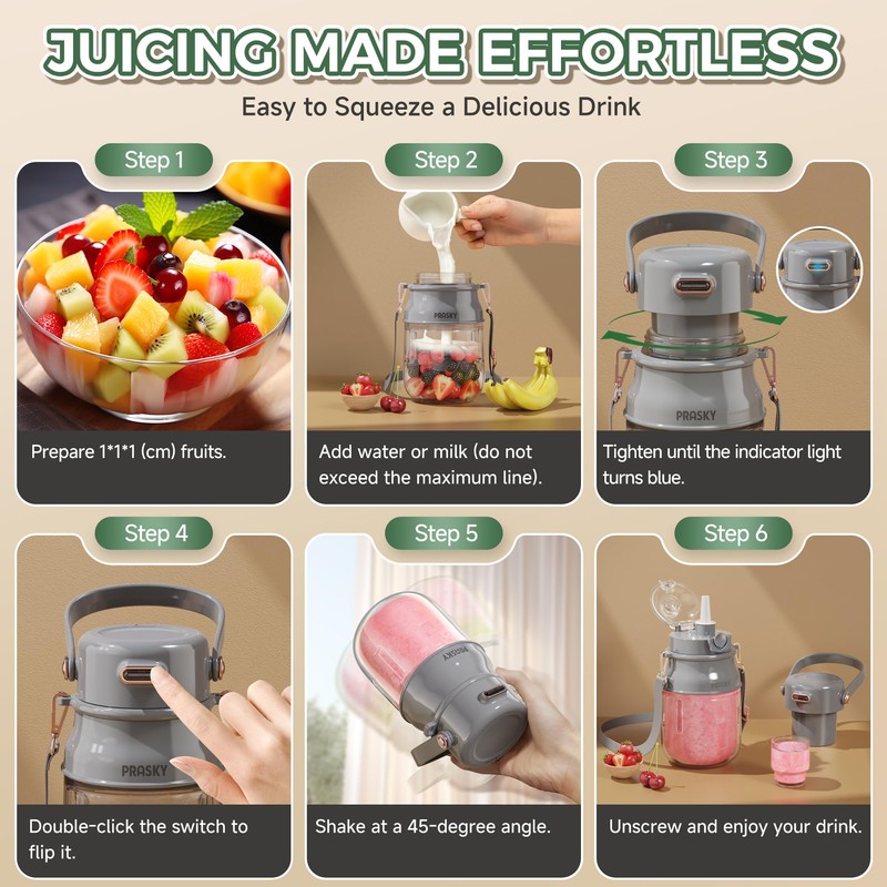 Portable Blender, 27oz Personal Blender for Smoothies & Protein Shakes