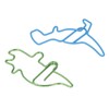 100 Pcs Shaped Paper Clips Hippo Dinosaur Shape Metal Cute
