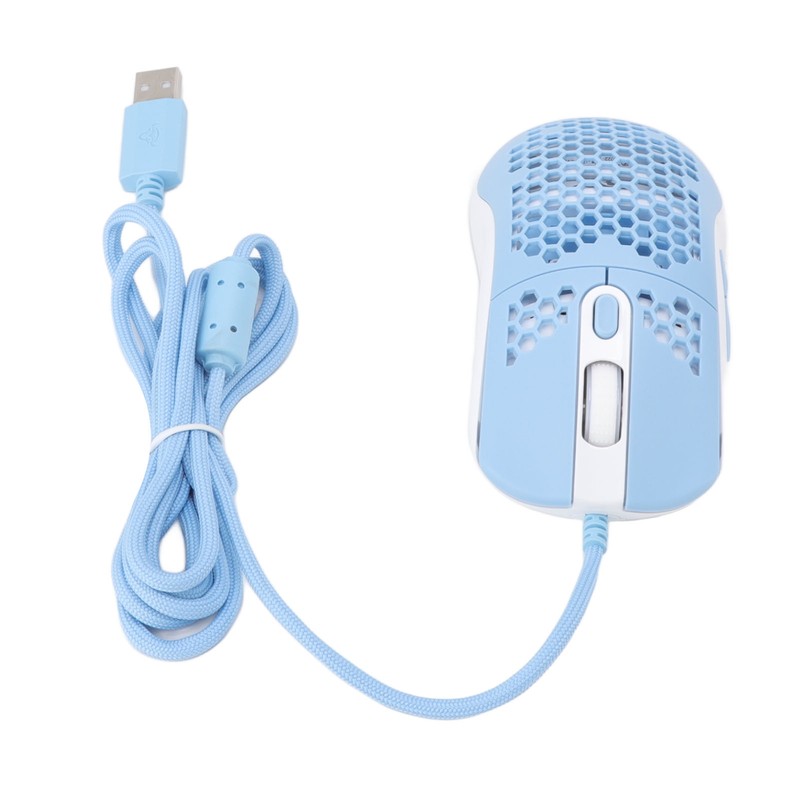 RGB Mouse Cellular Hollow Design Lightweight Wired Backlight 12000DPI 6