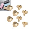 50 Set Brass Rivets Kit DIY 8mm Slot Screw Decorative