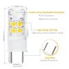 5-Pack GY8.6 G8 LED Bulb 3W, 120V 30W Halogen Replacement