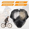 povtii Motorcycle Goggles, Windproof Dirt Bike Helmet Riding Goggles with