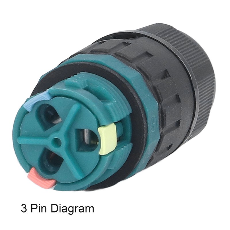 5Pcs Waterproof Connector M20 3pin 9-12mm Quick Connection Accessory for