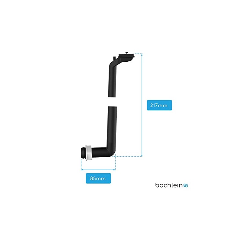 Bächlein Overflow for the kitchen sink with horizontal connection (overflow