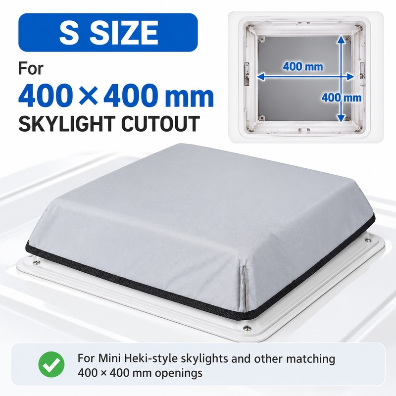 15.75 Inch RV Skylight Insulation Cover, Thickened Hail Rain Protection