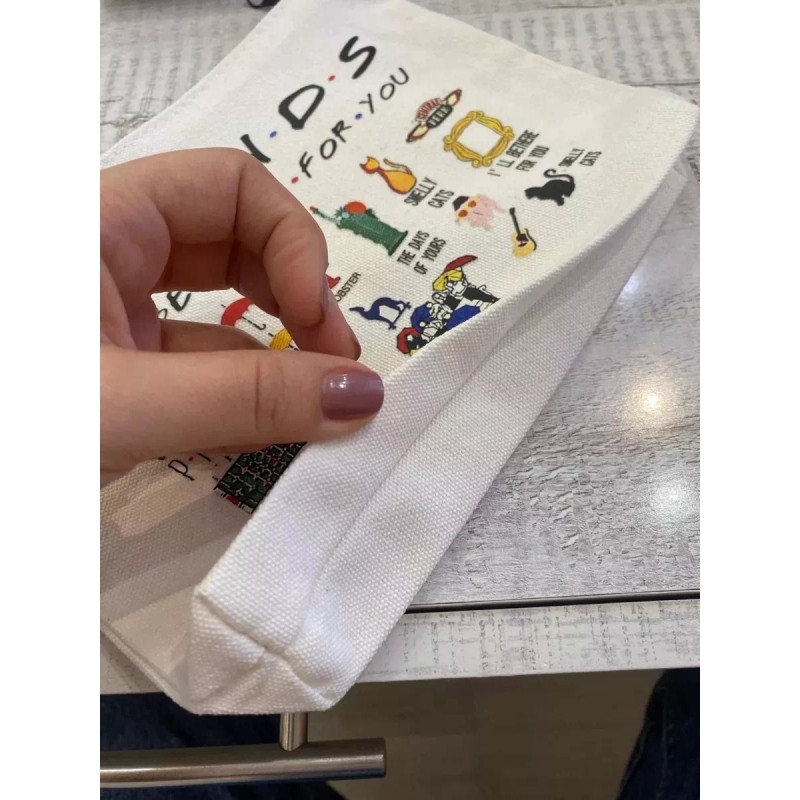 Estuchelandia Cosmetiquera De Serie Friends Tv Bolsa Cosméticos Neceser