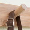 SKOLOO Wooden Wall Mounted Coat Rack,16'' Hole to Hole, 5