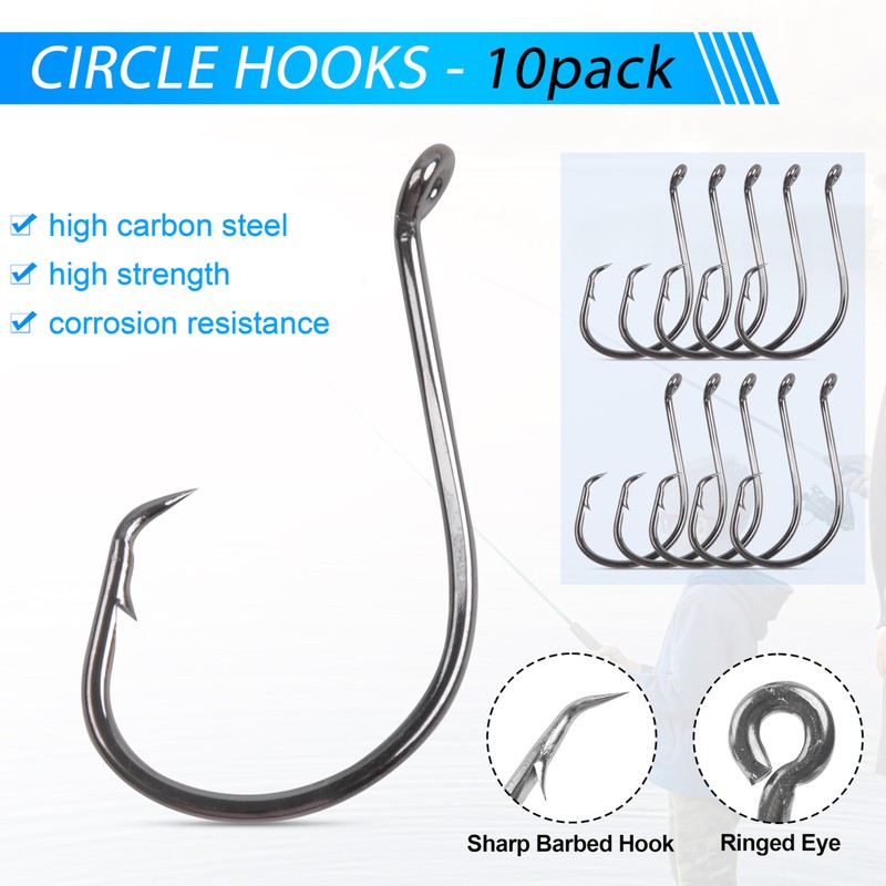 Fishing Egg Ready Rigs Weighted Grouper Rig with Circle Hook