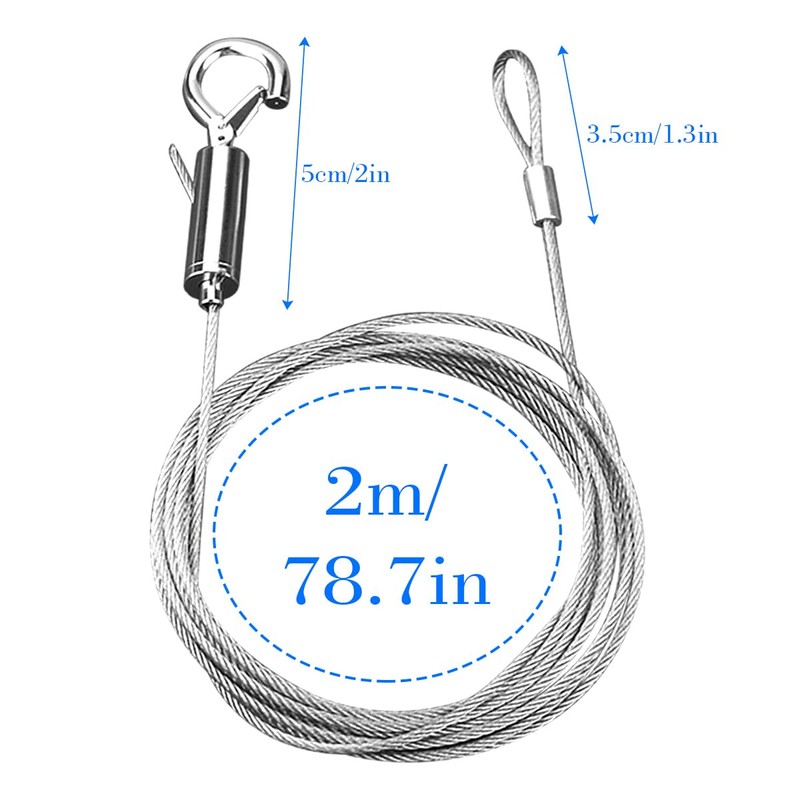 Adjustable Picture Hanging Wire Kit,Stainless Steel Heavy Duty Hanger for