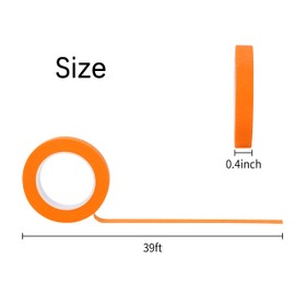 Azinoo Colored Masking Tape 12PCS-Painters Tape, 12 Color Tape Rolls,Colored Painters Tape Perfect for Kids Art Supplies, Crafting, Labeling, DIY Projects, Easy Tear & Removable Adhesive (0.4in*39Ft)