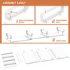 Hemudu Dual Monitor Stand, Computer Monitor Stand, Desktop Organizer, Monitor