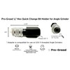 Pro-Graad 1/4” Hex Shank Converter, Quick Change Bit Holder for
