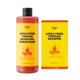 Mamicare Back Acne Acne Bacteria 99.9% Antibacterial Asabi Madecana Scrub Wash 400ml + Asabi Shampoo 8ml Sample Set, 1 Set / 마미케어 등드름 여드름균 99.9% 항균 애사비 마데카나 스크럽 워시 400ml + 애사비 샴푸 8ml 샘플 세트, 1세트