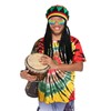Boyiee Rasta Music Costumes Kit, 3 Pcs, Reggae Hat with