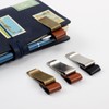 Zixui Notebook Pen Holder Clip, Leather, Stainless Steel Clip, For