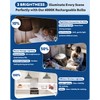 BoRccdit KeepLit 6 Pack Emergency Rechargeable Light Bulbs, 48H Long