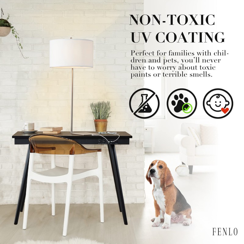 FENLO Future - 39' Modern Desk with USB-C & Qi