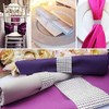 King&Pig 50pcs Plastic Napkin Rings Hotel Wedding Chair Sash Napkin