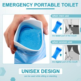 Colingmill 30 Pcs Disposable Urine Bag 700 ml Pee Bags for Travel for Women/Men Camping Pee Bags Bulk Unisex Emergency Urine Bag Vomit Bags, Toilet Traffic Jam Pregnant, Patient Portable