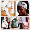 Crocode tears Black Girl Iron On Patches 16pcs Bookish Embroidered