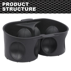 CNNELL New Cup Holder Liner Compatible with Dodge Grand Caravan 2011-2020 /Fit Chrysler Town & Country 2011-2016 1WV70DX9AA