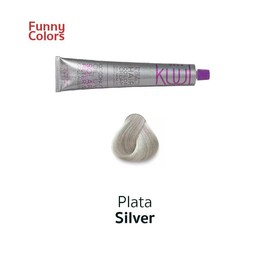 Kuul System Hair Color Cream  Kuul Tintes en crema 94 Tonos 94 Shades FUNNY COLORS Hair Dye Haircare Oil Neon Nourishing  3 oz. - Color: Silver