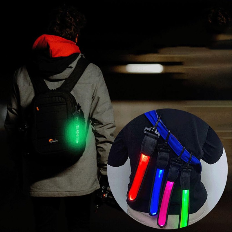 AIXXCUVQ LED Reflective Arm Bands for Running High Visibility Safety
