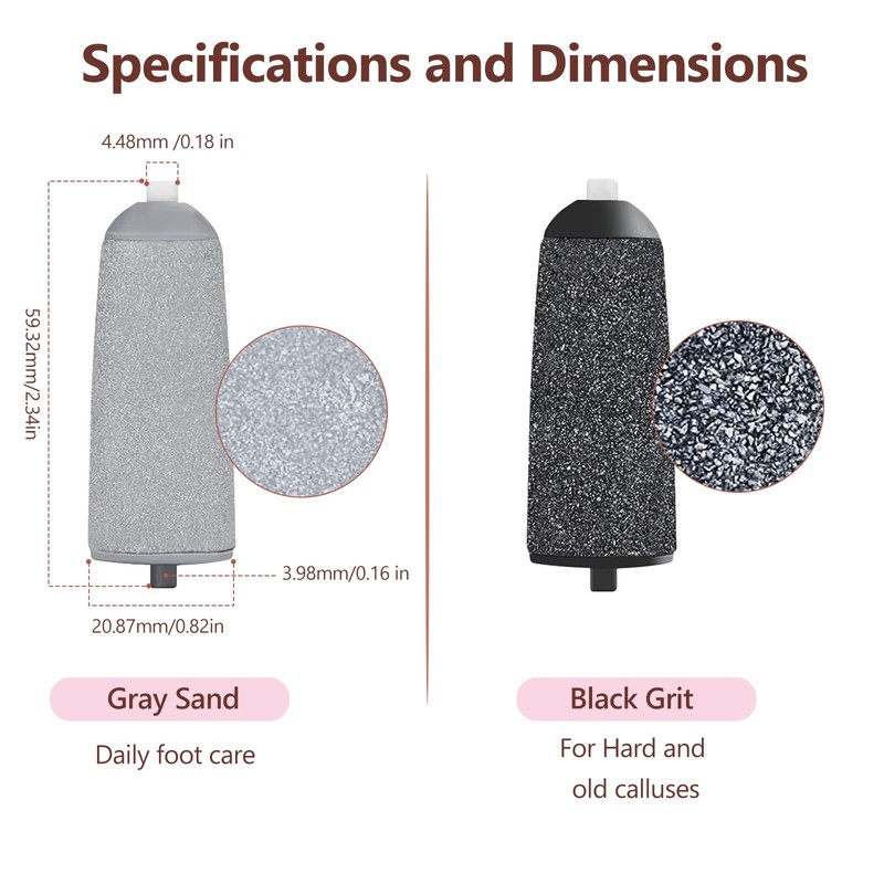 Haootadiy Pedicures Replacement Heads for Flawless Pedi, Electric Tool Foot
