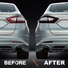 NDRUSH Blackout Taillight Vinyl Tint Film Precut Light Cover Overlay Tail Light Reflector Wrap Compatible with Ford Fusion 2013 2014 2015 2016