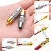 KUOQIY 6 PCS Gold Plated RCA Plug Audio Video Connector,