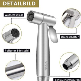 CHENGZI Stainless Steel Toilet Flusher Gun High Booster
