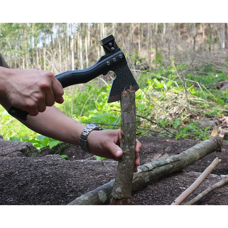 TESCOACH Camping Axe 27cm Reinforced Nylon Glass Fiber Resin Handle