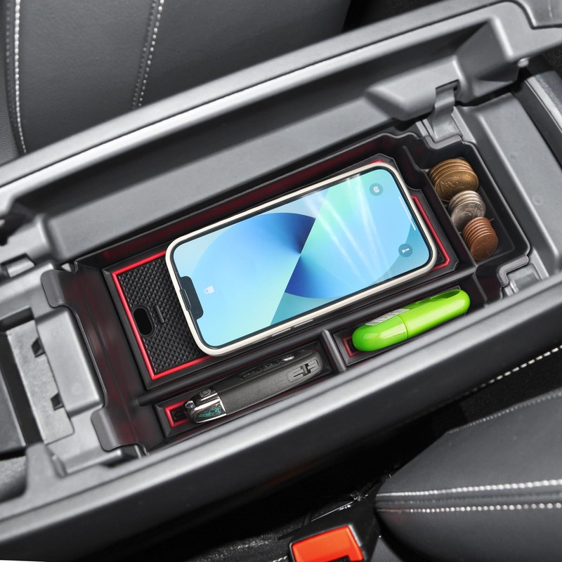 Coleya 2021-2024 2025 Rogue Armrest Organizer for Nissan Rogue (S/SV/SL/Platinum/Rock