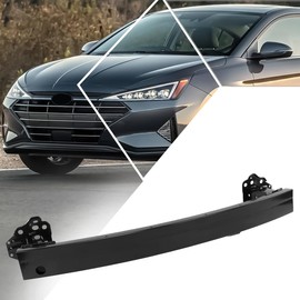 OE Style Black Steel Front Impact Bar Bumper Reinforcement Compatible with 17-20 Elantra