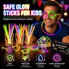 SilverChry 233 pezzi Fluo Party Kit, 100 Braccialetti Luminosi Fluorescenti,
