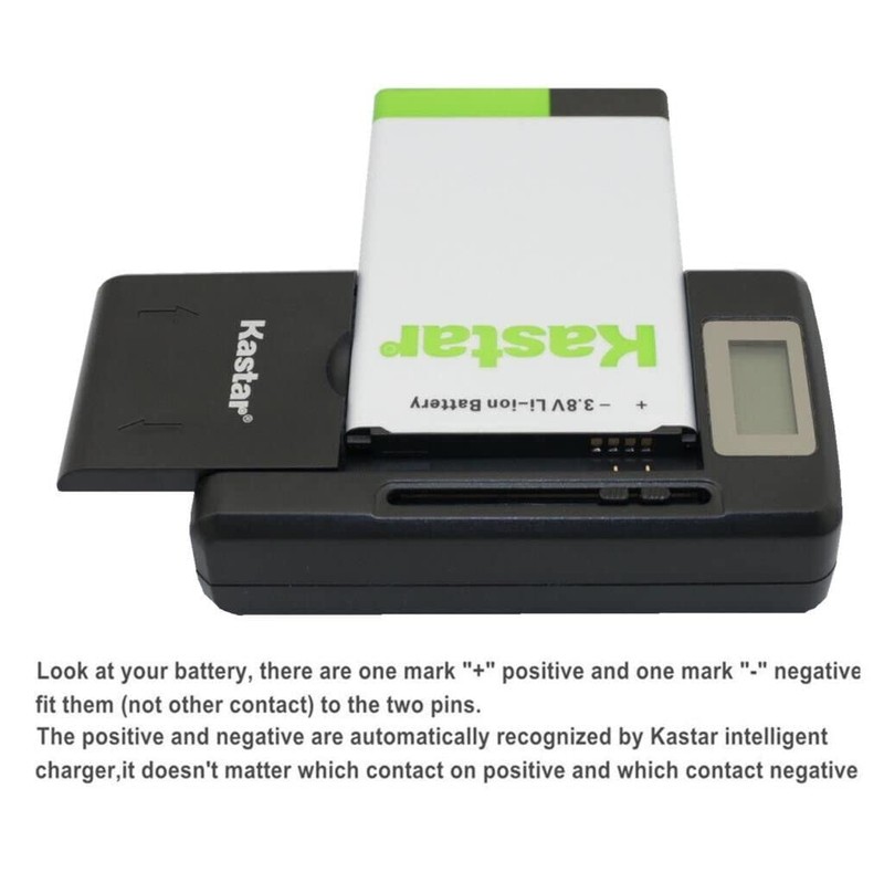 Kastar 4-Pack BL-5B Battery and Smart LCD Charger for Tecsun