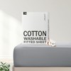 FreshCulture 100% Cotton Fitted Sheet Full Size, Soft Deep Pocket,
